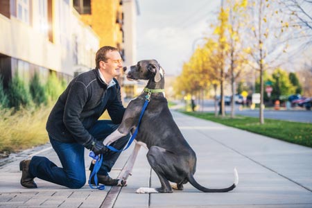 Ryan Osterholm and His Dog, Norm