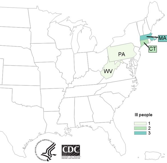 Adams Farm Slaughterhouse CDC Map