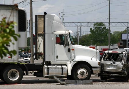 Truck Crash with Car