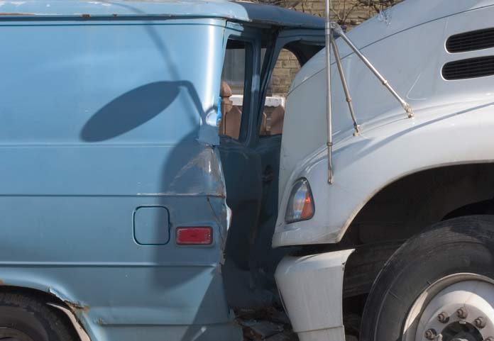 Truck Rear Ended Van