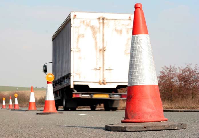 Truck Crash Warning Cone