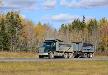 Dump Truck on Road