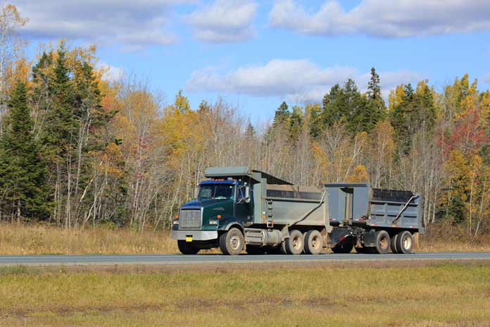 Dump Truck on Road