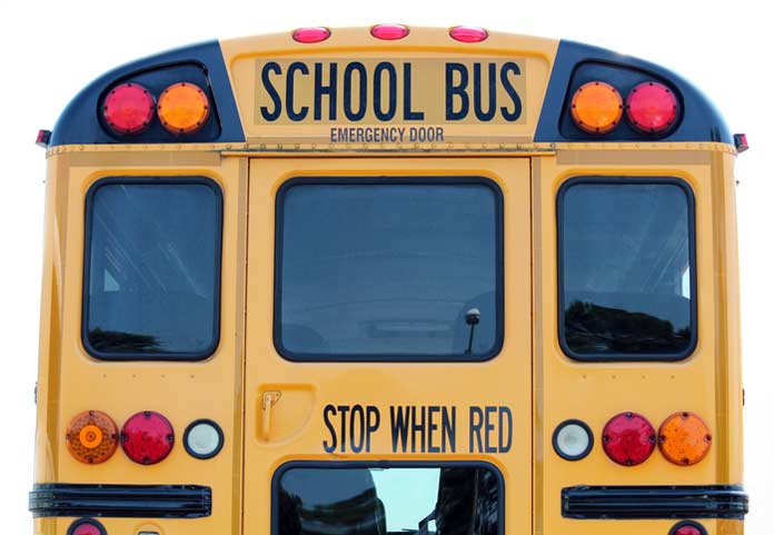 School Bus Rear-End Collision