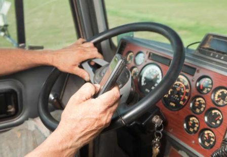 Truck Driver Using Cell Phone