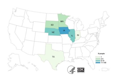 CDC Fareway Salmonella Map