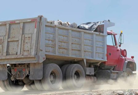 Dump Truck on Road