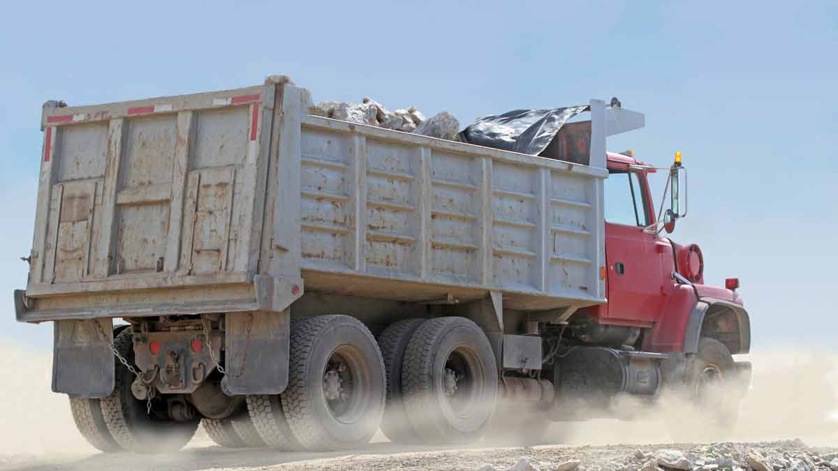 Dump Truck on Road