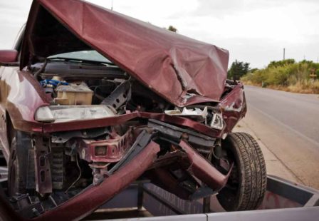 Head-On Accident with Truck