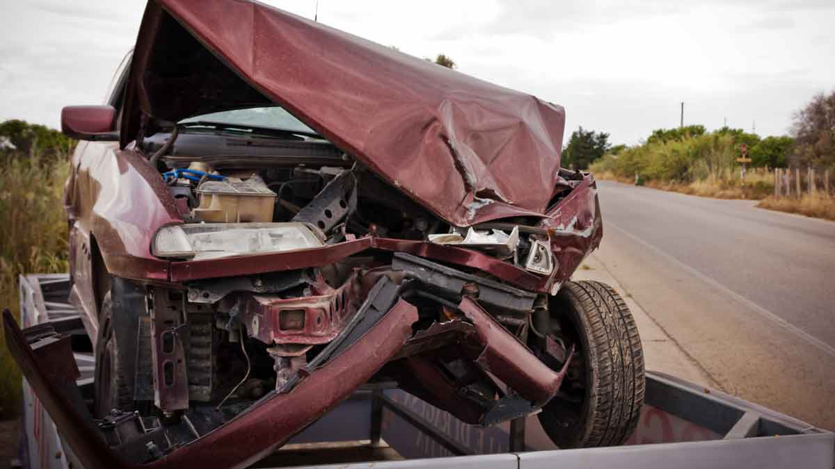 Head-On Accident with Truck