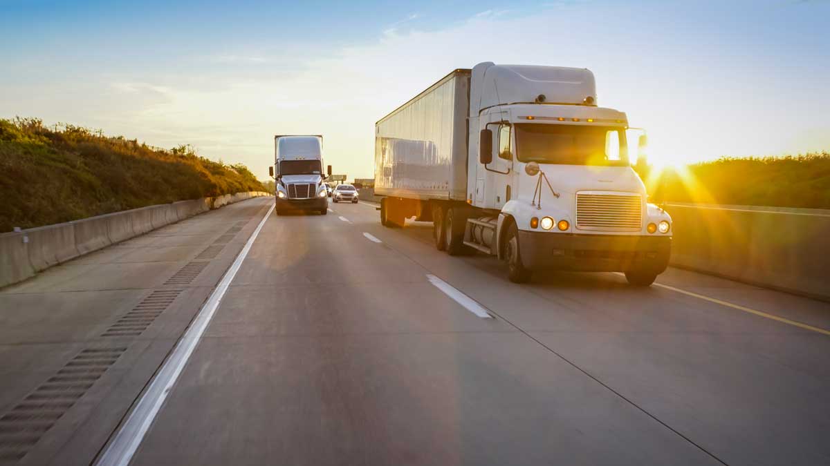 Semi Trucks on Road