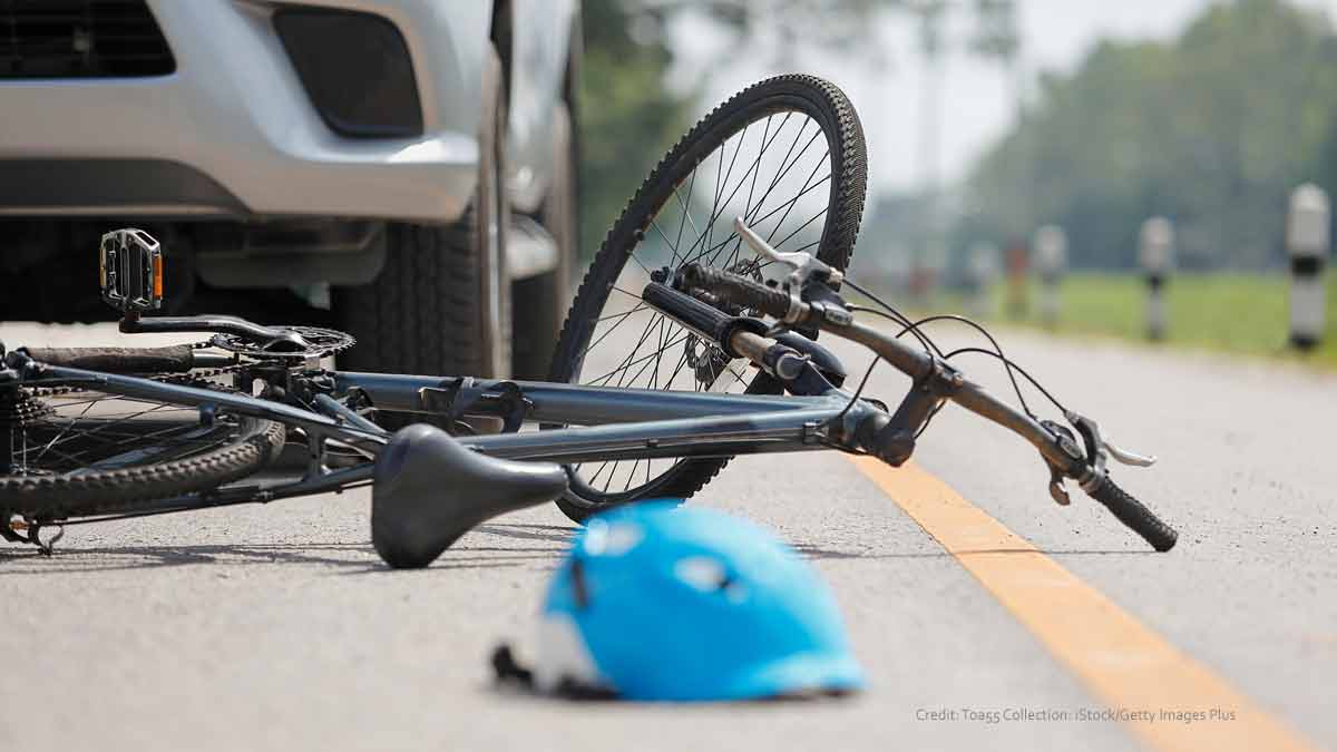 Bicycle Hit by Car
