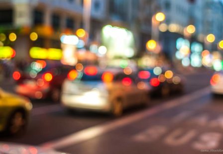 City Street Accident Uber Lyft