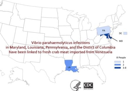 Vibrio Crab Outbreak in MD, LA, PA, DC 2018