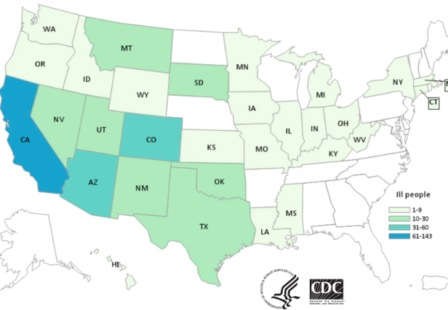 CDC Final Map JBS Ground Beef Salmonella Outbreak