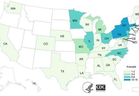 Chicken Salmonella Outbreak Map Lawyers, Lawsuits