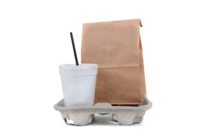 E. coli lawyer- Fast Food Take Out tray