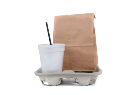 E. coli lawyer- Fast Food Take Out tray