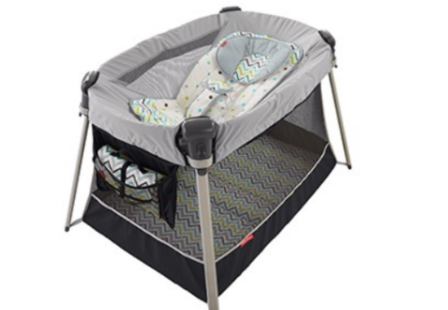 fisher price ultra-lite play yard with inclined sleeper