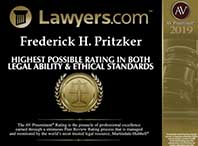 Lawyers Magazine Award Logo 2019 Fred Pritzker