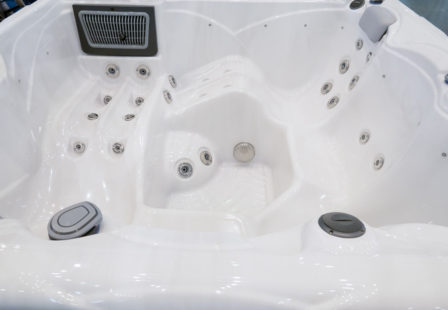 Legionnaires' attorney interior of a hot tub