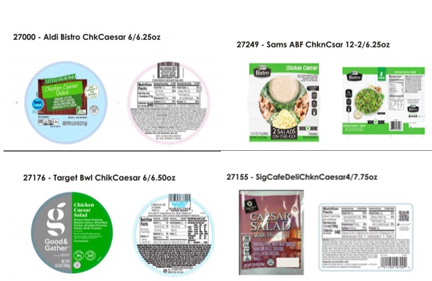 E.coli lawyer- Aldi, Target, Sam's Club, Albertsons, Safeway, Vons E.coli Salad Recall Chicken Caesar Collage