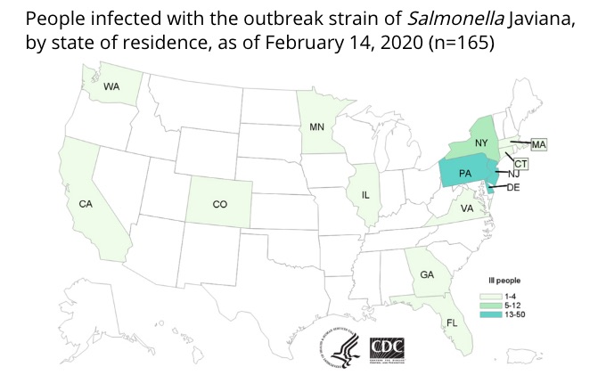 Salmonella lawyer- CDC final map oy Tailor Cut produce Salmonella outbreak