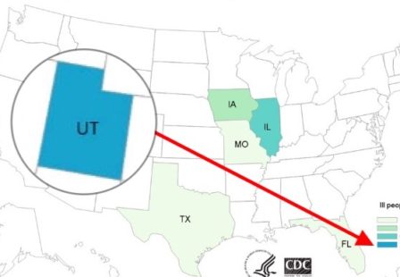 E. coli Lawyer- Jimmy John's Chicago Indoor Clover Sprout Outbreak Map -Utah emphasis 2