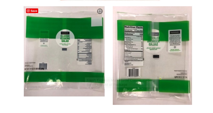 Fresh Express:Marketside:Walmart Iceberg Lettuce Cyclospora recall