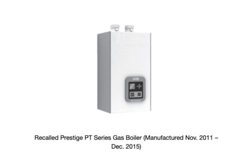 Triangle Tube Prestige Boiler Recall