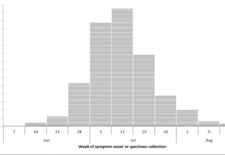 Salmonella Lawyer - Onion Outbreak, Canada Epidemiology Chart