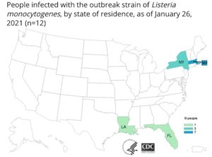 Listeria lawyer - CDC final map of deli meat outbreak