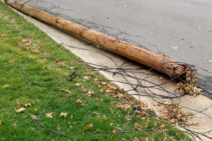 Downed Electrical Utility Pole