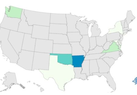 E. coli lawyer- map of E. coli O157:H7 outbreak