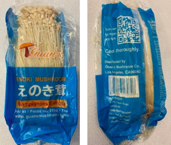 Guan's Enoki Mushroom Listeria Recall 2021