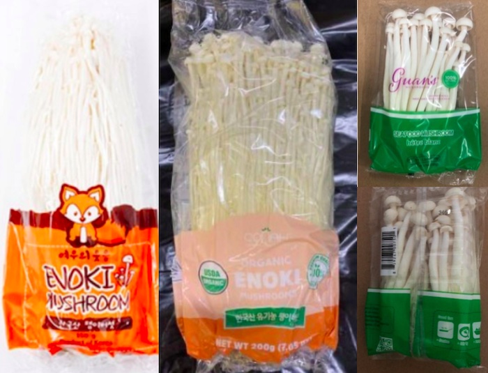 Enoki or Seafood Mushroom Listeria Recalls