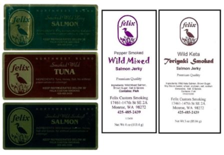 Felix Smoked salmon, salmon jerky Listeria risk