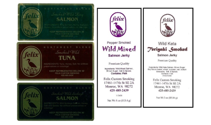 Felix Smoked salmon, salmon jerky Listeria risk