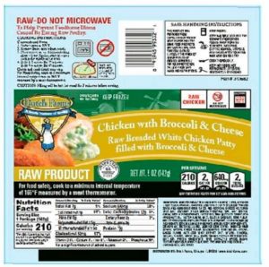 Salmoella lawyer -Dutch Farms chicken broccoli and cheese recall