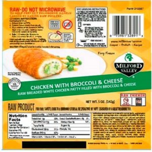 Salmonella Lawyer- Milford Valley Chicken Broccoli & Cheese Recall