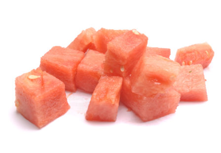 Small pieces of watermelon