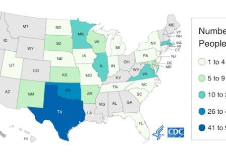 Salmonella Oranineburg outbreak 9:23:21 CDC map