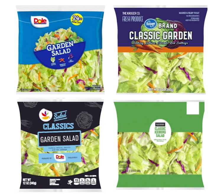 Bagged Salad Listeria Recall Includes Dole, Kroger. Giant and Marketside