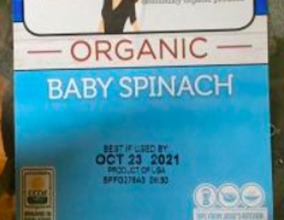 Josie's organics baby spinach E. coli outbreak