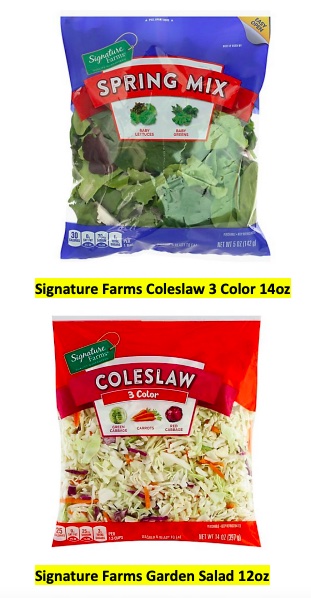 Fresh Express Signature Farms salad Listeria recall