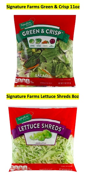 Signature Farms Fresh Express recall