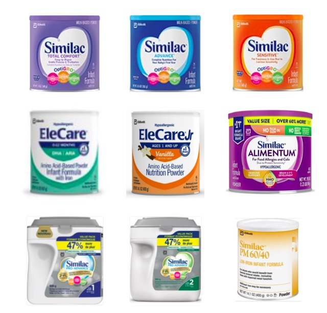 Similac Alimentum Elecare Recall Cronobacter Salmonella