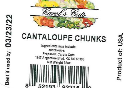 carol's cuts cantaloupe recalled for salmonella