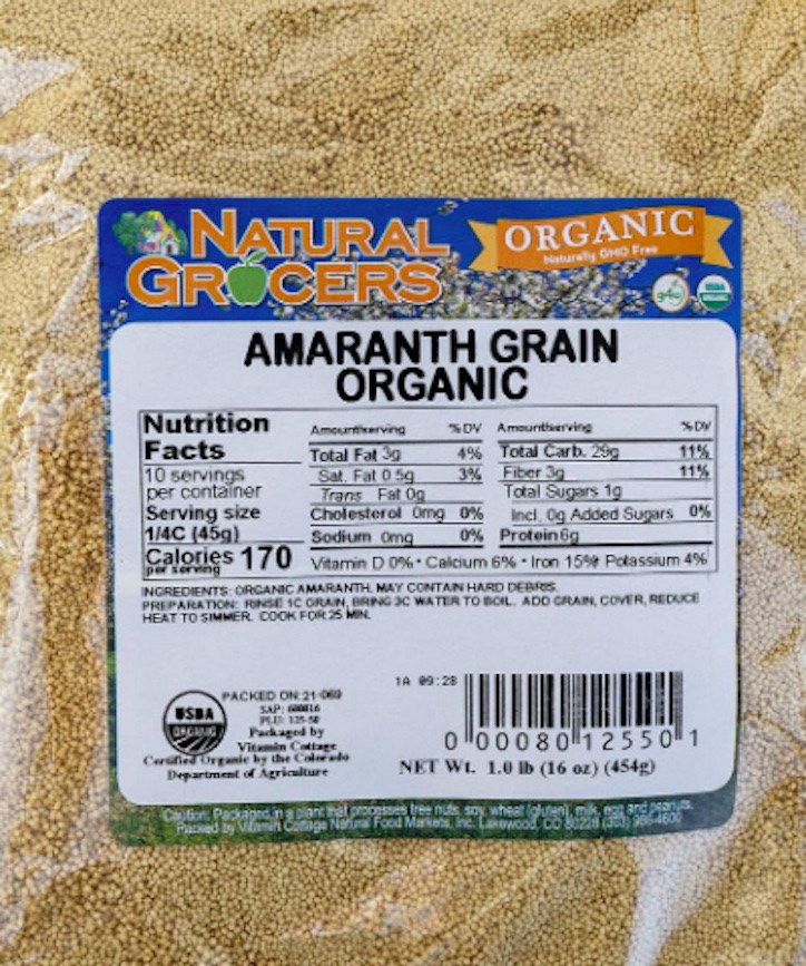 Amaranth Salmonella Recall