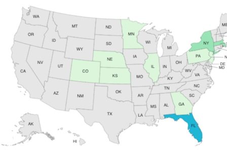 Big Olaf Listeria Outbreak CDC map August